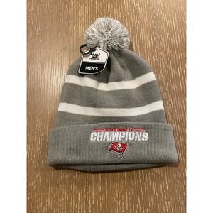 Tampa Bay Buccaneers Super Bowl LV Champion Beanie Knit Hat Pom Cuffed New Adult